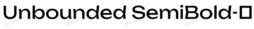 Unbounded SemiBold字体转换